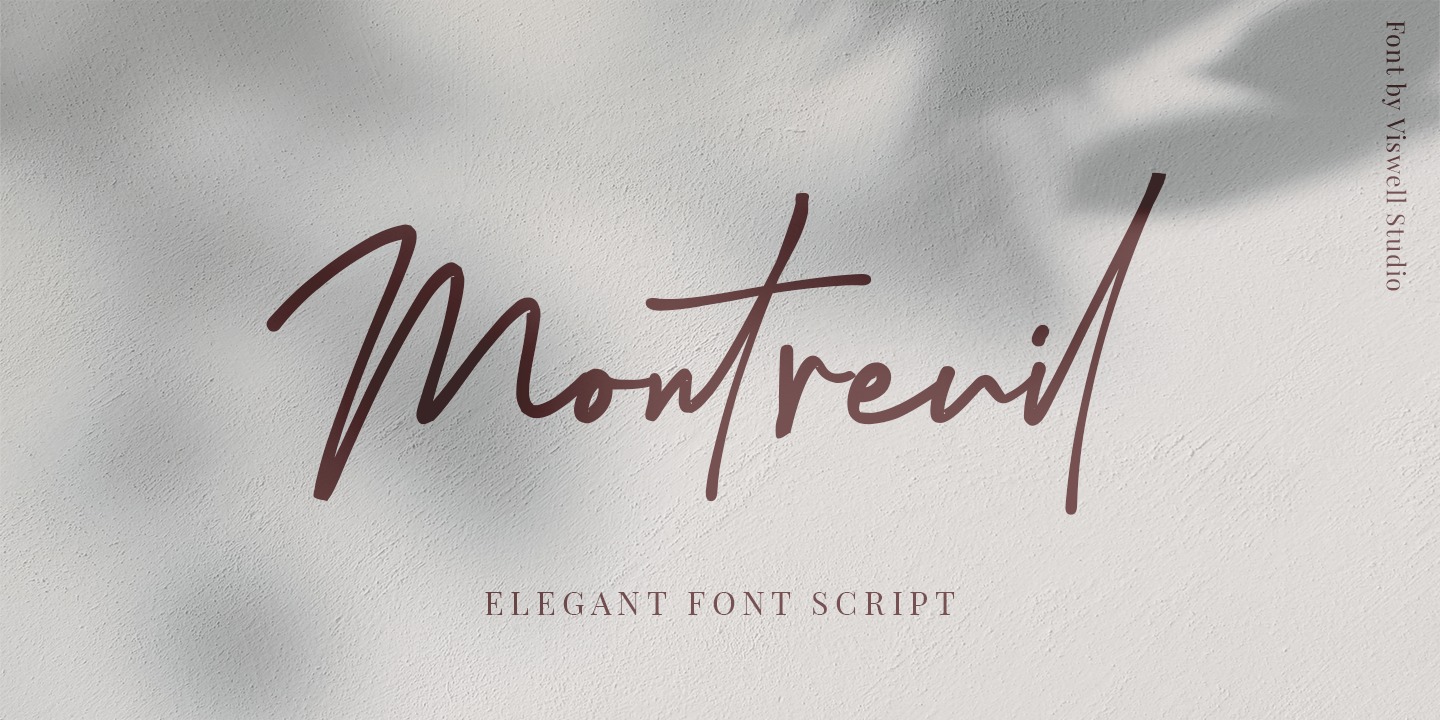 Пример шрифта Montreuil #15